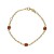 Pulsera bebé con mariquitas oro amarillo 18Ktes