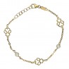Pulsera oro 18Ktes con ositos y perlas cultivadas