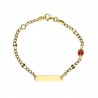 Esclava bebé con mariquita oro amarillo 18Ktes