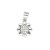 Colgante sol plata 1ªLey con circonitas