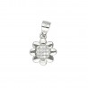 Colgante sol plata 1ªLey con circonitas