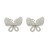 Pendientes mariposa con circonitas plata 1ª Ley