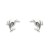 Pendientes delfines plata rodiada 1ªLey