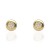 Pendiente circulo multipiedra oro amarillo 18Ktes