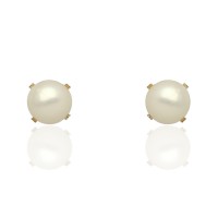 Pendientes oro 18Ktes perla cultivada 8 mm