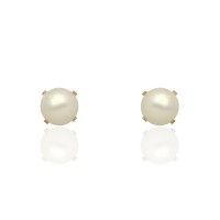 Pendientes oro 18Ktes perla cultivada 5mm
