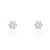 Pendientes oro amarillo 18 ktes 4mm con circonita