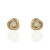 Pendientes nudo oro 18K con circonita