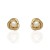 Pendientes nudo oro 18K con perla cultivada