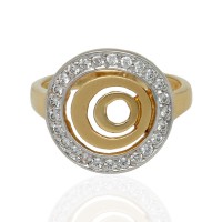 Anillo ¨Spiral¨oro 18K bicolor