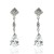 Pendientes ¨ALICE¨ oro blanco circonitas 