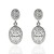 Pendientes ¨ANISSA¨ oro blanco y circonitas