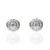 Pendientes ¨CHLOE¨oro blanco y circonitas