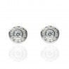 Pendientes ¨CHLOE¨oro blanco y circonitas 