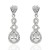 Pendientes ¨ARIANNE¨oro blanco 18k con circonitas