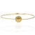 Pulsera rígida oro 18K circonita