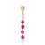 Piercing ombligo Cadena Oro 18Ktes