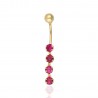 Piercing ombligo Cadena Oro 18Ktes