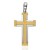 Colgante Cruz bicolor oro 18K 