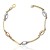 Pulsera barritas tricolor oro 18K