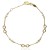 Pulsera infinitos con circonitas oro 18K