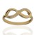 Anillo infinito oro 18K circonitas
