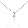 Gargantilla oro 18K con diamante 0,13ct