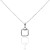 Gargantilla cuadrado oro 18K con diamantes 0,063ct