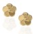 Pendientes flor oro 18K