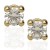 Pendientes oro 18k 6,5mm con circonita