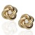 Pendientes Nudo oro 18K circonita