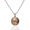 Llamador Angeles "Heart" plata con circonitas