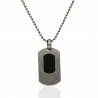 Chapa militar plata matizada