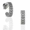 Pendientes aro circonitas