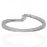 Solitario "Adele" oro blanco y diamante 