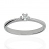 Solitario "Astrid" oro blanco y diamante 