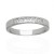 Anillo media alianza oro blanco 18K con diamantes 0,20 cts