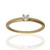 Solitario ¨Liss¨ Oro 18K
