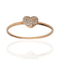 Anillo ¨Heart¨Oro rosa 18K