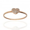 Anillo ¨Heart¨Oro rosa 18K