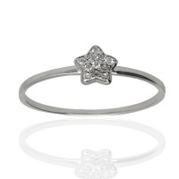 Anillo ¨Star¨Oro blanco 18K