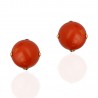 Pendientes ¨Coral¨Oro 18K