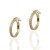 Aros ¨Shine¨Oro 18K 10mm