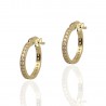 Aros ¨Shine¨Oro 18K 10mm
