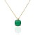Gargantilla Oro 18K onix verde natural