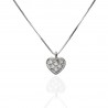 Gargantilla ¨Heart¨ oro blanco con diamantes