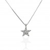 Gargantilla ¨Star¨ oro blanco con diamantes