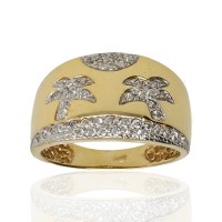 Anillo ¨Palm¨oro 18K