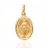 Medalla oro 18Ktes Virgen Milagrosa 24mm