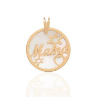 Colgante Mamá Oro 18K 16mm 